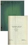 Moe Howards 10pp. Script Dated April 1953 for The Three Stooges Film Pals and Gals, Working Title Cuckoo Westerners -- Moes Notes on Back Cover -- With Extra 2pp. Shot List -- Very Good